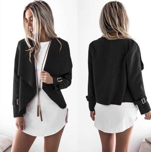 Asymmetrische Kragenweste