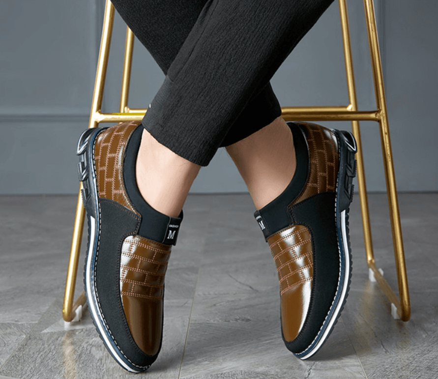 Atmungsaktive Lederschuhe Für Männer