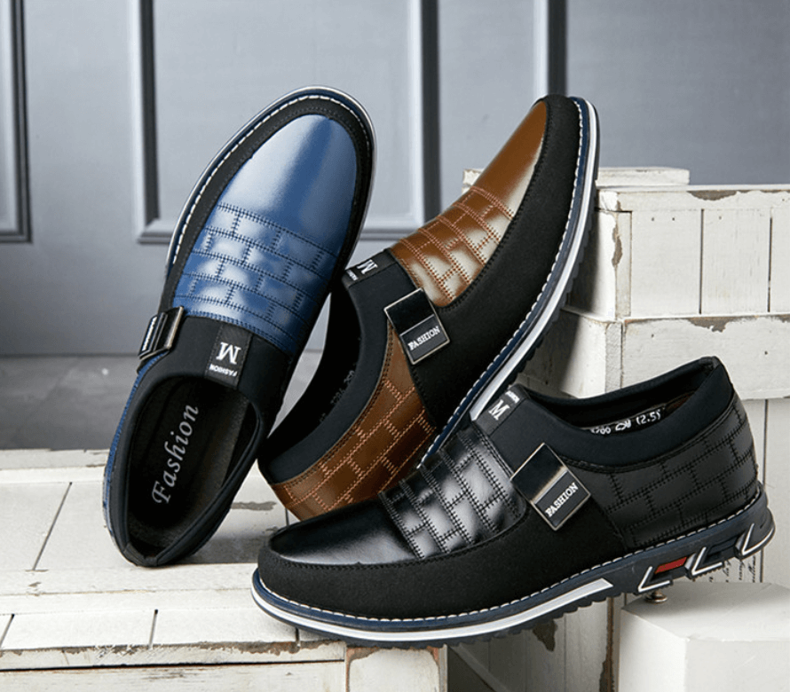 Atmungsaktive Lederschuhe Für Männer
