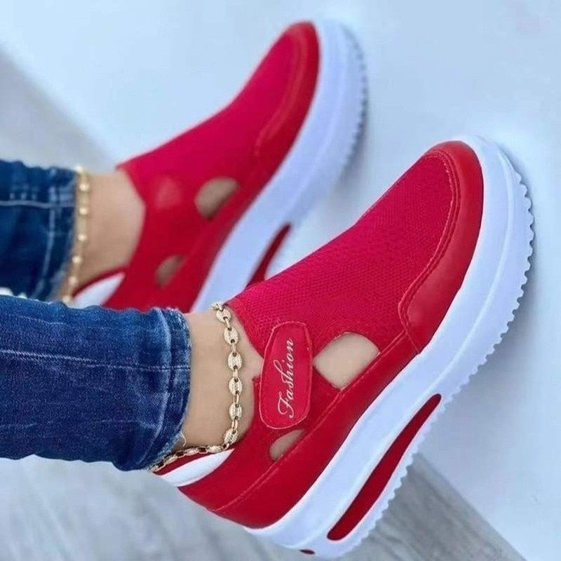 Atmungsaktive Mesh-Sneakers Für Frauen