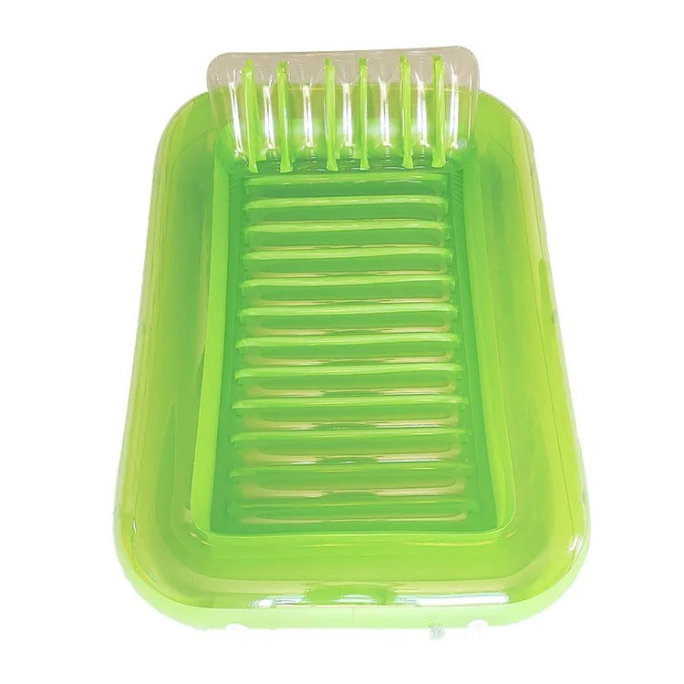 Aufblasbare Liege für Erwachsene mit Abnehmbarem Kopfkissen und Getränkehaltern aus Robuste PVC 2
