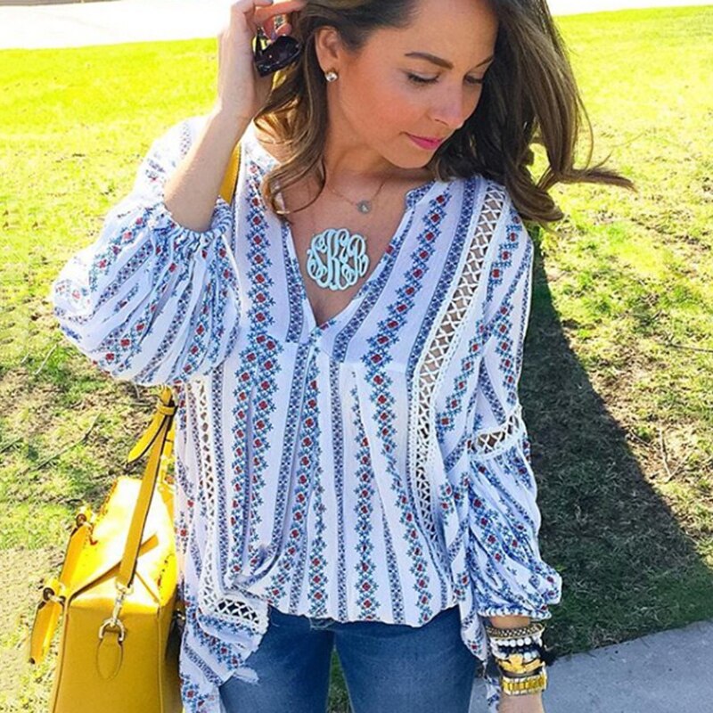 Ausgehöhlte Damen-Boho-Oberteile