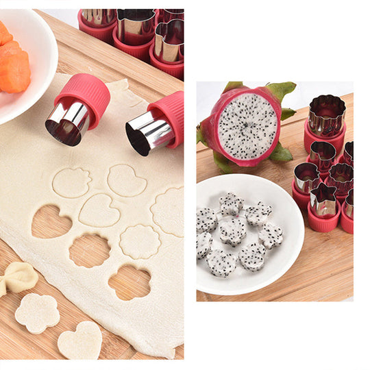 Ausstechförmchen Set für kreative Snacks und Bento-Boxen - 12 verschiedene Formen 2