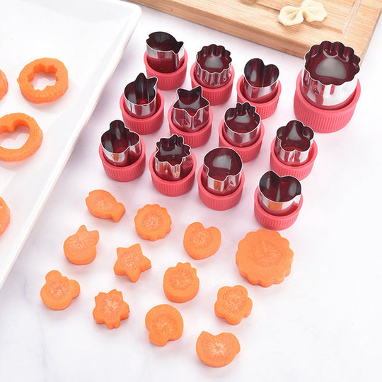 Ausstechförmchen Set für kreative Snacks und Bento-Boxen - 12 verschiedene Formen 3