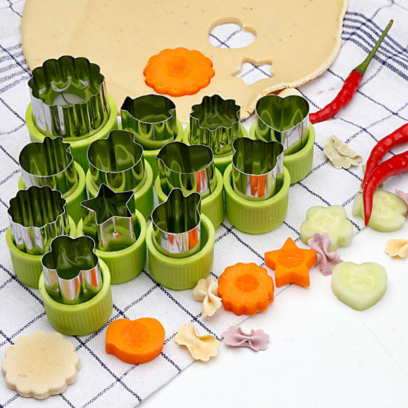 Ausstechförmchen Set für kreative Snacks und Bento-Boxen - 12 verschiedene Formen 4