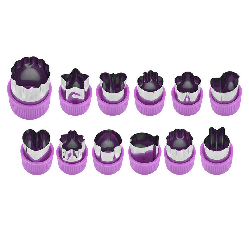 Ausstechförmchen Set für kreative Snacks und Bento-Boxen - 12 verschiedene Formen 5