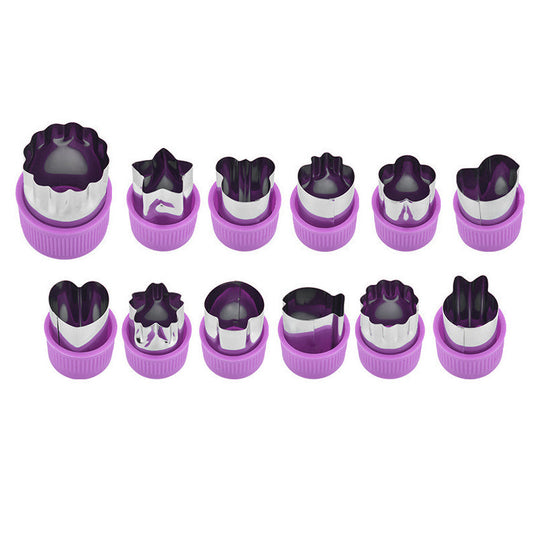 Ausstechförmchen Set für kreative Snacks und Bento-Boxen - 12 verschiedene Formen 5