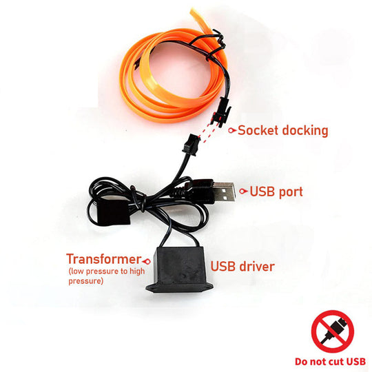 Auto Neon Beleuchtung Kit für futuristischen Look 7
