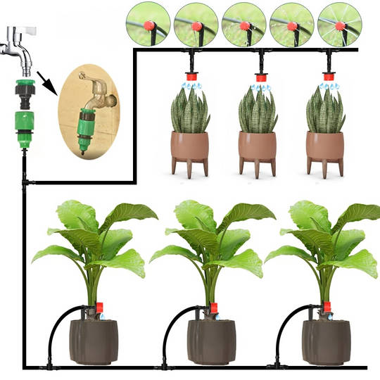 Automatisches Bewässerungssystem Garten mit Timer und flexibler Steuerung 1