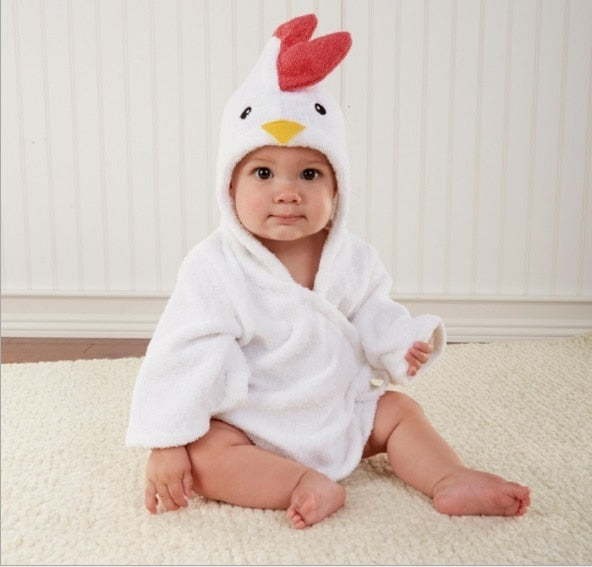 Baby Bademantel mit Tiermotiven für den Winter 3