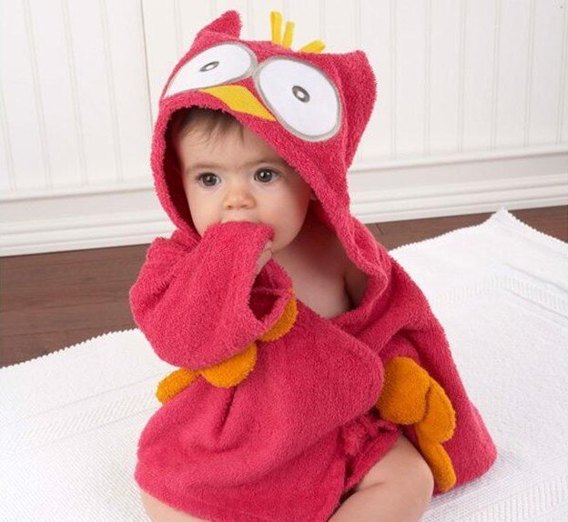 Baby Bademantel mit Tiermotiven für den Winter 8