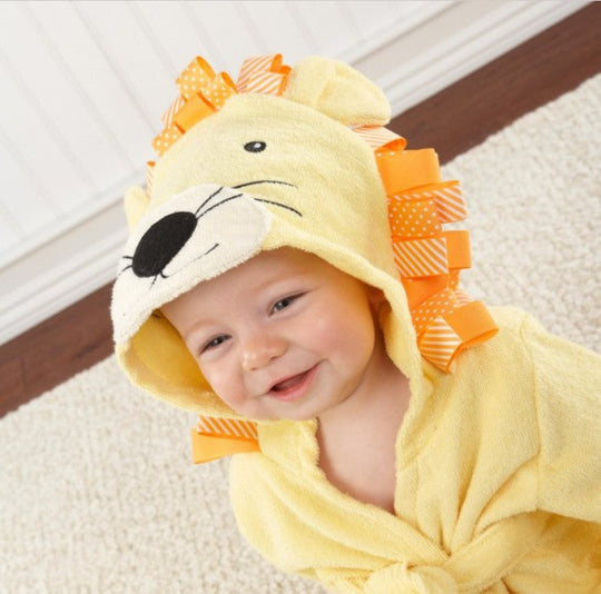 Baby Bademantel mit Tiermotiven für den Winter 9