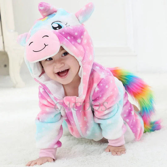 Baby Strampler Tierdesign für Jungen und Mädchen 14