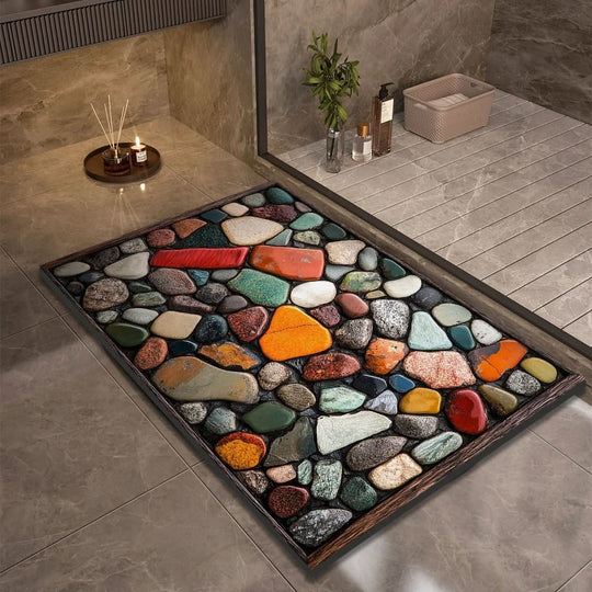 Badematte für Badezimmer und Küche mit rutschfester Unterseite 1