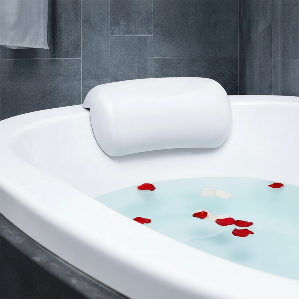 Badewannenkissen für Entspannung und Komfort – Rutschfestes Kopfkissen für die Badewanne 3