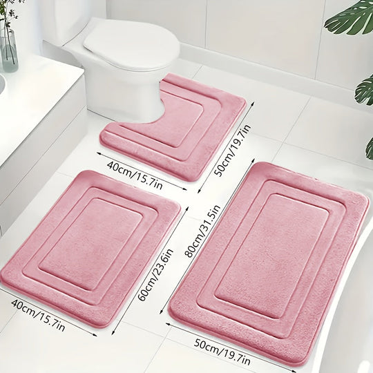 Badezimmermatte Set 3-teilig für Komfort und Sicherheit 9