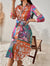 Bedrucktes Hemdkleid Mit Gürtel