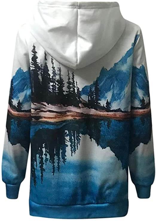 Bedrucktes Sweatshirt Natural Mountain