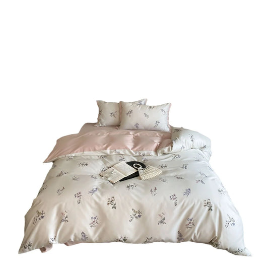 Bettwäsche-Set Damen Mikrofaser Satin-Finish Botanisches Muster 3