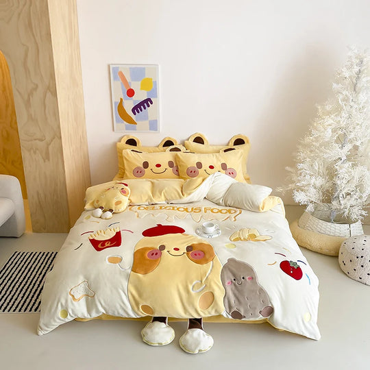Bettwäsche-Set mit Meerjungfrauen-Motiven für Mädchen und junge Frauen 8