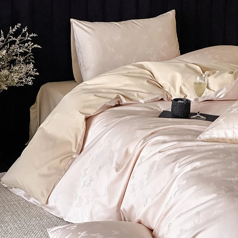 Bettwäscheset Damen Jacquard Wendefunktion 1