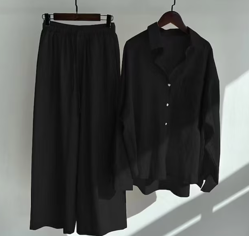 Variant image for Damen Set Zweiteilig Modernes Leinen für Stil und Komfort-36