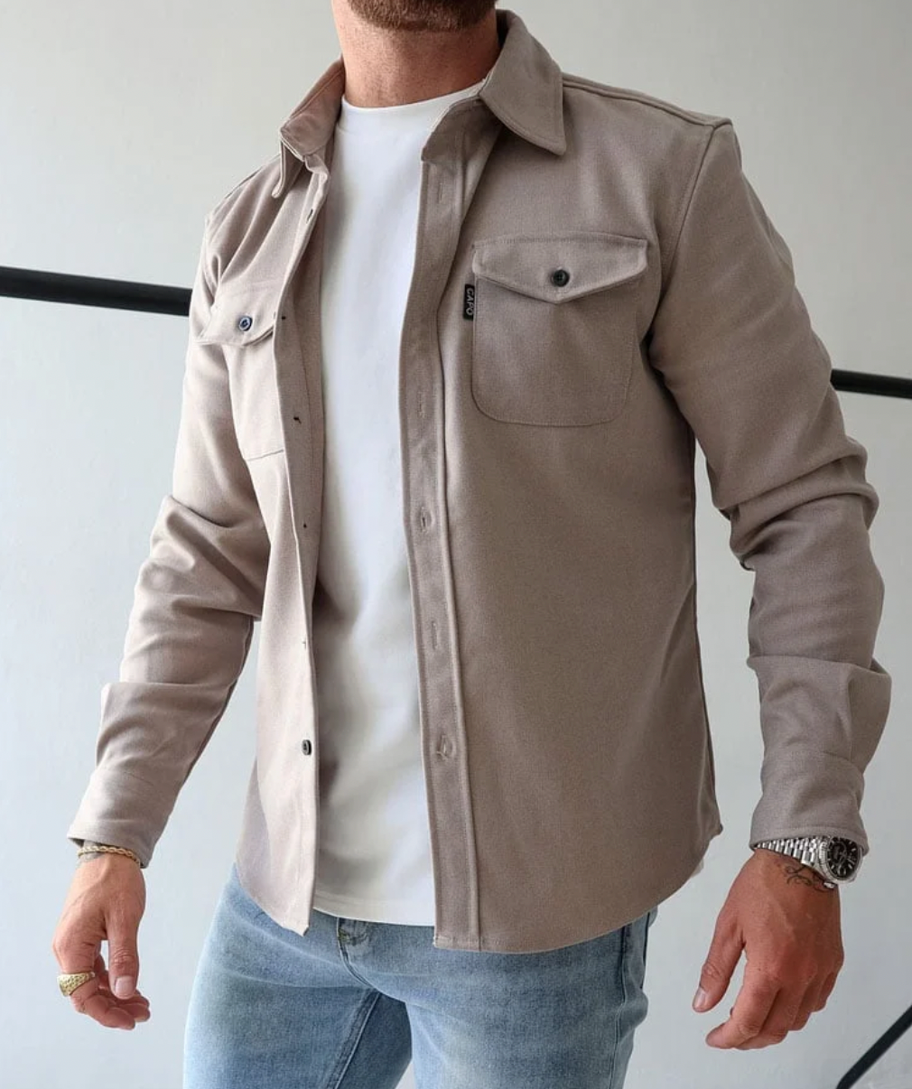 Variant image for Herren Langarmshirt Stilvolles Design Bequemes Baumwollmaterial-1