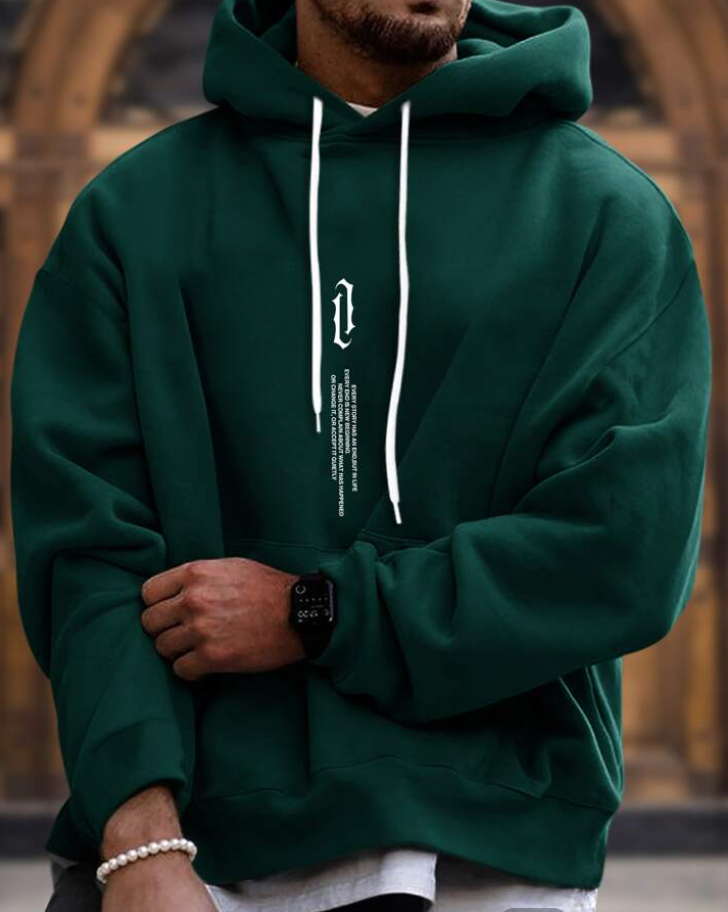 Herren Zip Hoodie Bequem Baumwolle Stilvoll 2