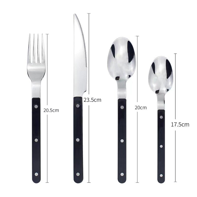 Bistro Besteckset 24-teilig für 6 Personen mit Stilvollem Design 8