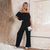 Variant image for Damen Jumpsuit Off-Shoulder Eleganter Polyester Overall für Sommerveranstaltungen-19