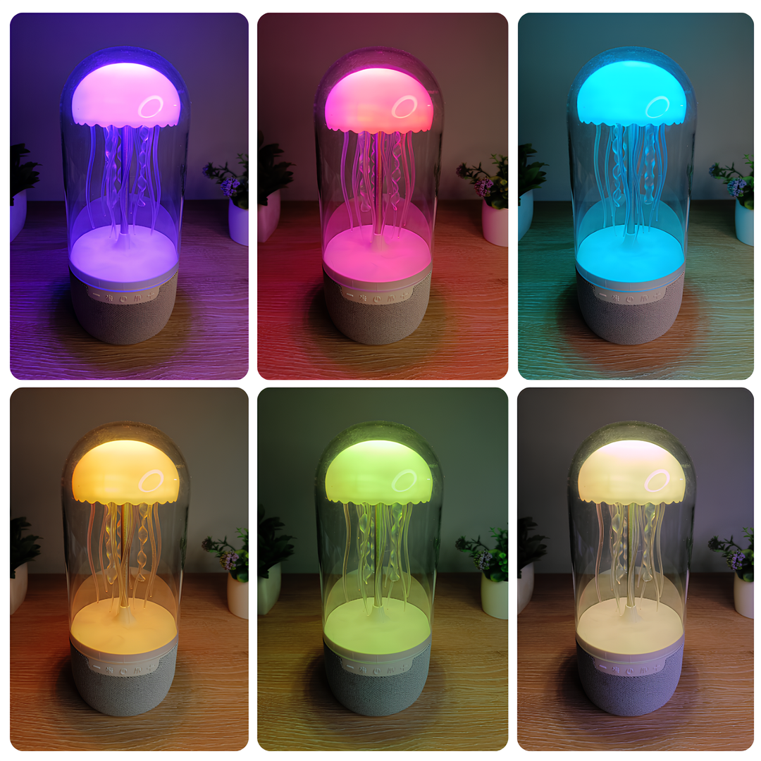 Bluetooth Lautsprecher Quallen Design Mit Neonlichtern Für Musikliebhaber 5