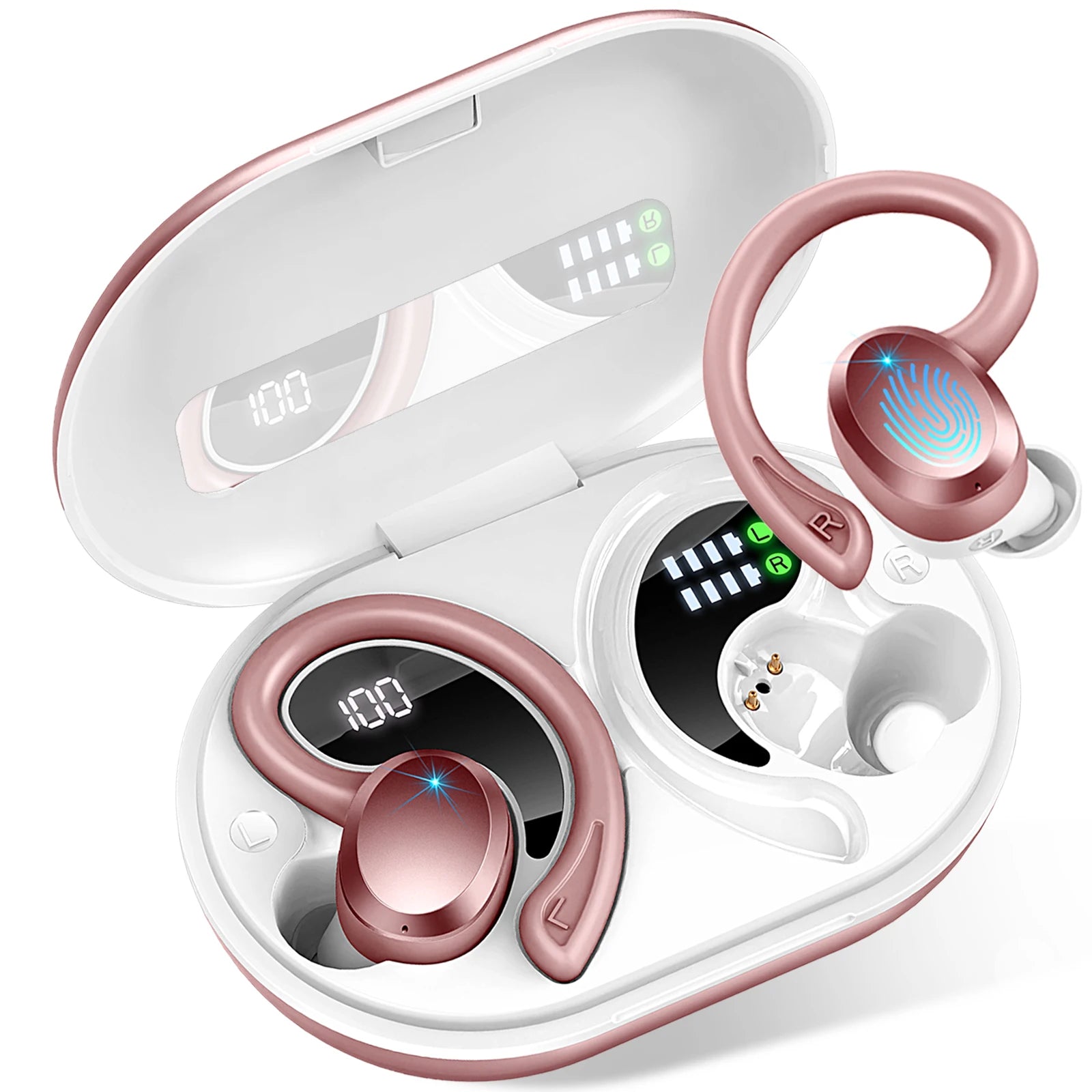 Bluetooth Ohrhörer IP7 Wasserdicht Mit 40h Spielzeit Für Sport Und Freizeit 10