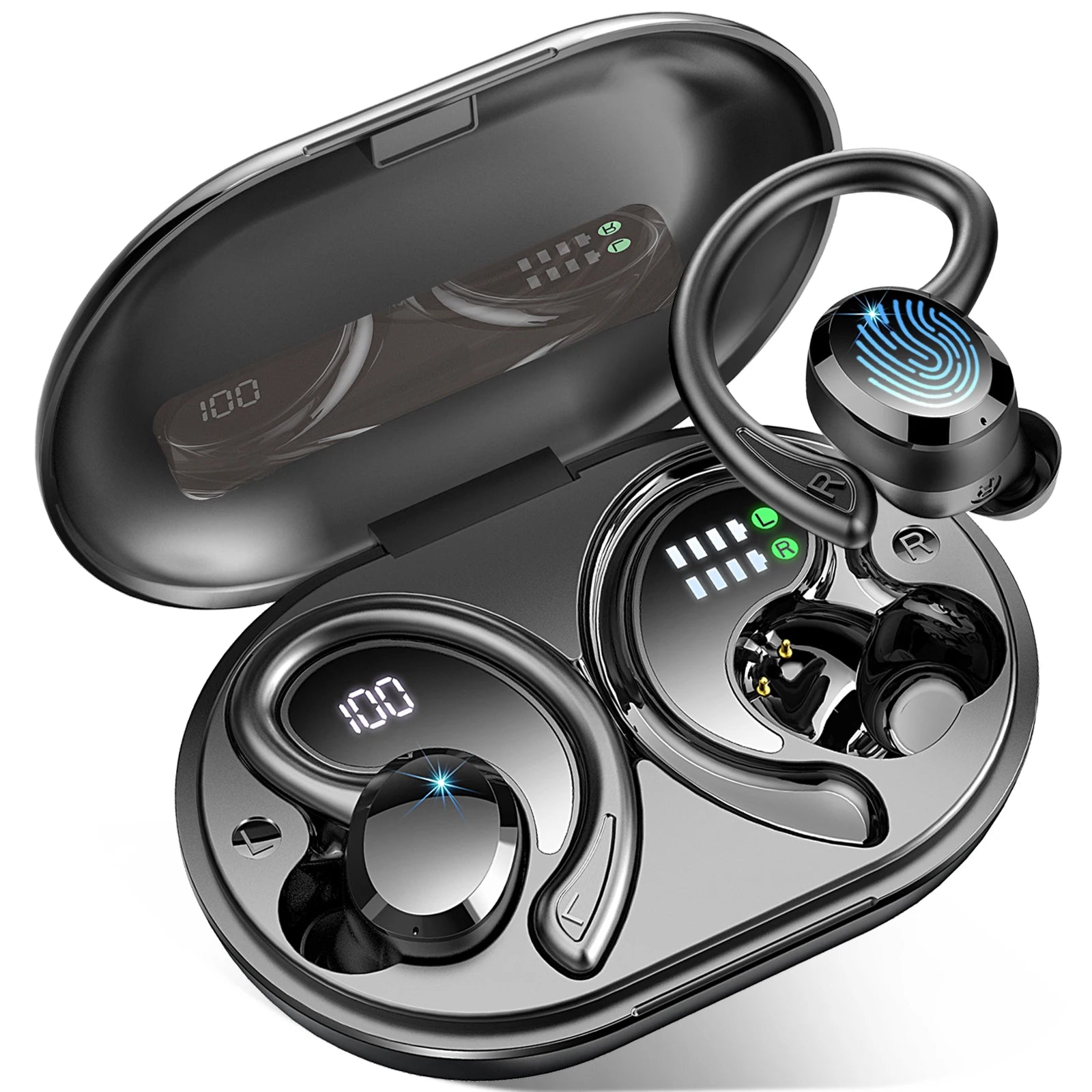 Bluetooth Ohrhörer IP7 Wasserdicht Mit 40h Spielzeit Für Sport Und Freizeit 7
