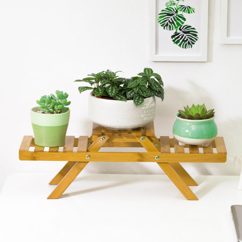 Blumenregal für Pflanzen mit zwei Ebenen für Innen und Außen 0