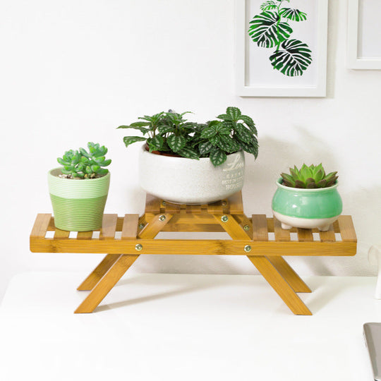 Blumenregal für Pflanzen mit zwei Ebenen für Innen und Außen 0