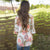 Bluse Mit Geblümter Tunika