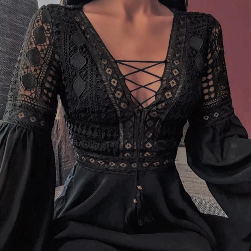 Boho Chic Spitzenkleid