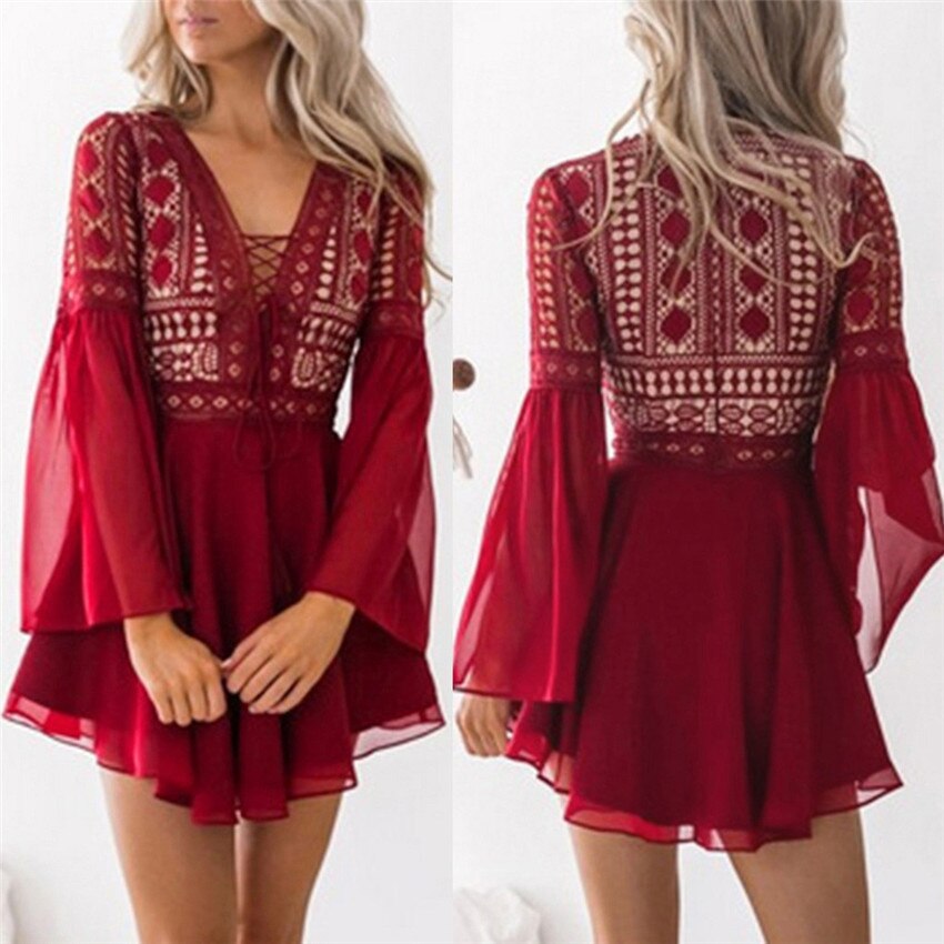 Boho Chic Spitzenkleid
