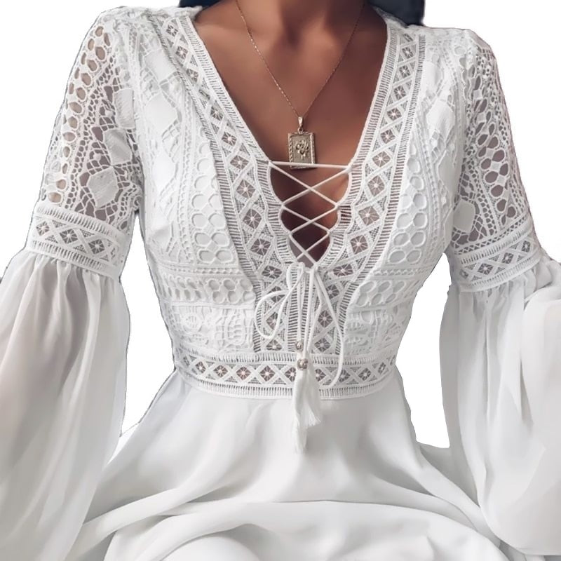 Boho Chic Spitzenkleid
