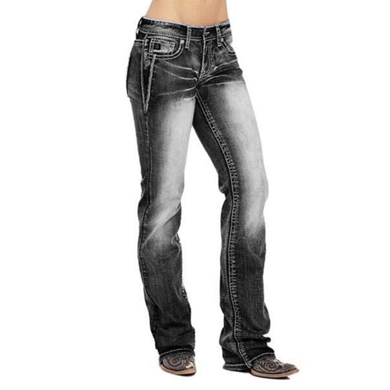 Bootcut-Jeans Aus Denim