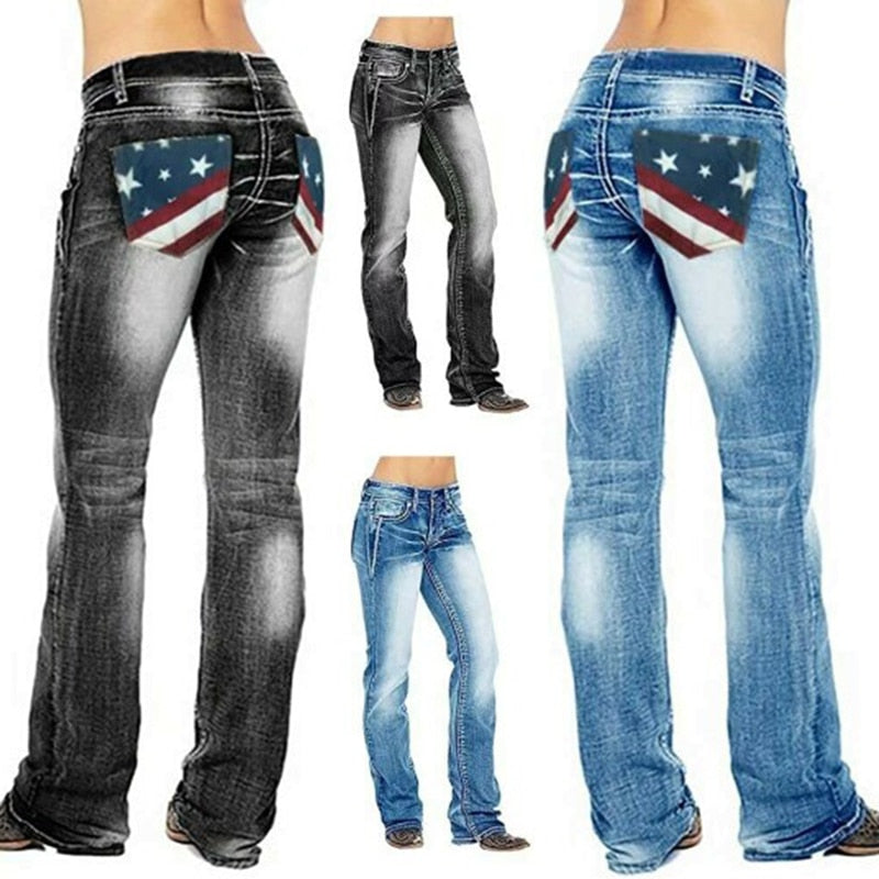 Bootcut-Jeans Aus Denim