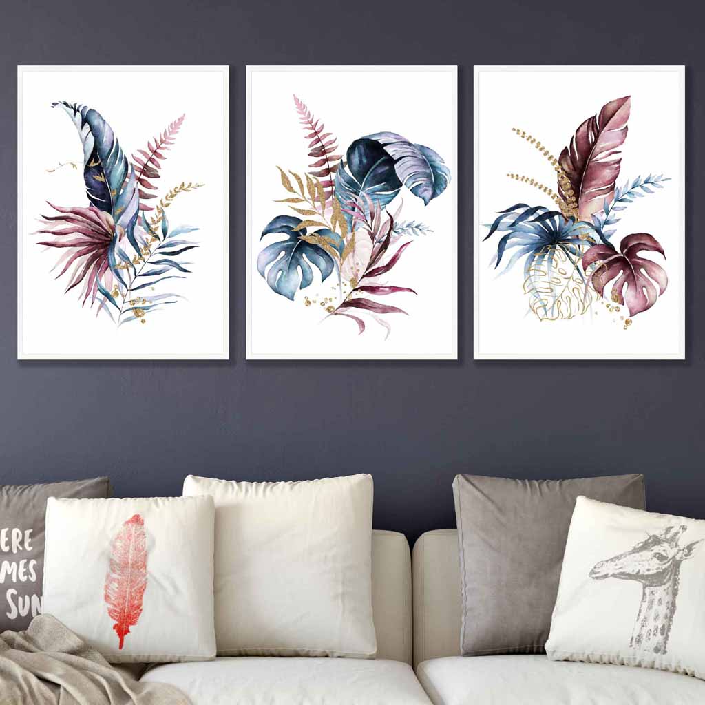 Botanisches Wandkunstset für moderne Räume 3