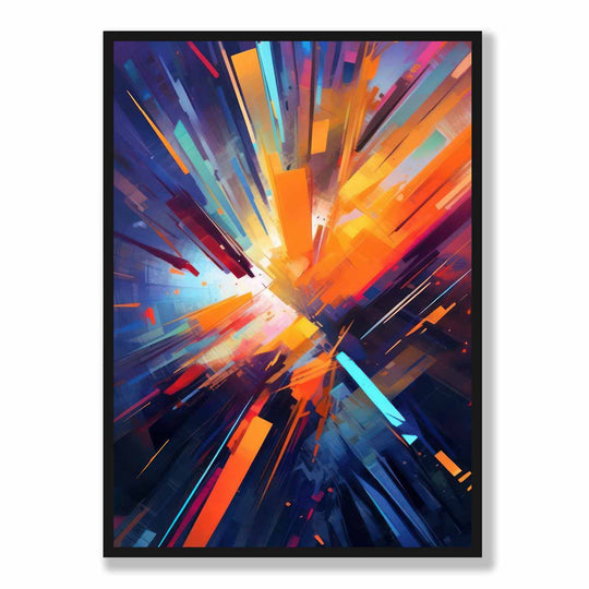 Bunter Kunstdruck mit abstrakten Formen für moderne Wohnräume 5