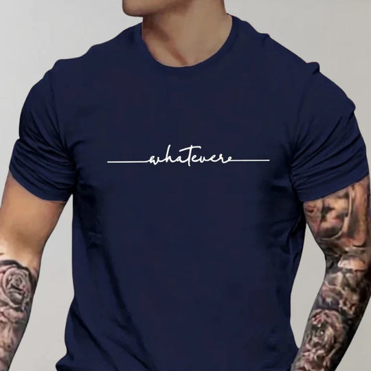 Variant image for Herren T-Shirt Rundhalsausschnitt Lässig Baumwolle Atmungsaktiv Freizeit-25