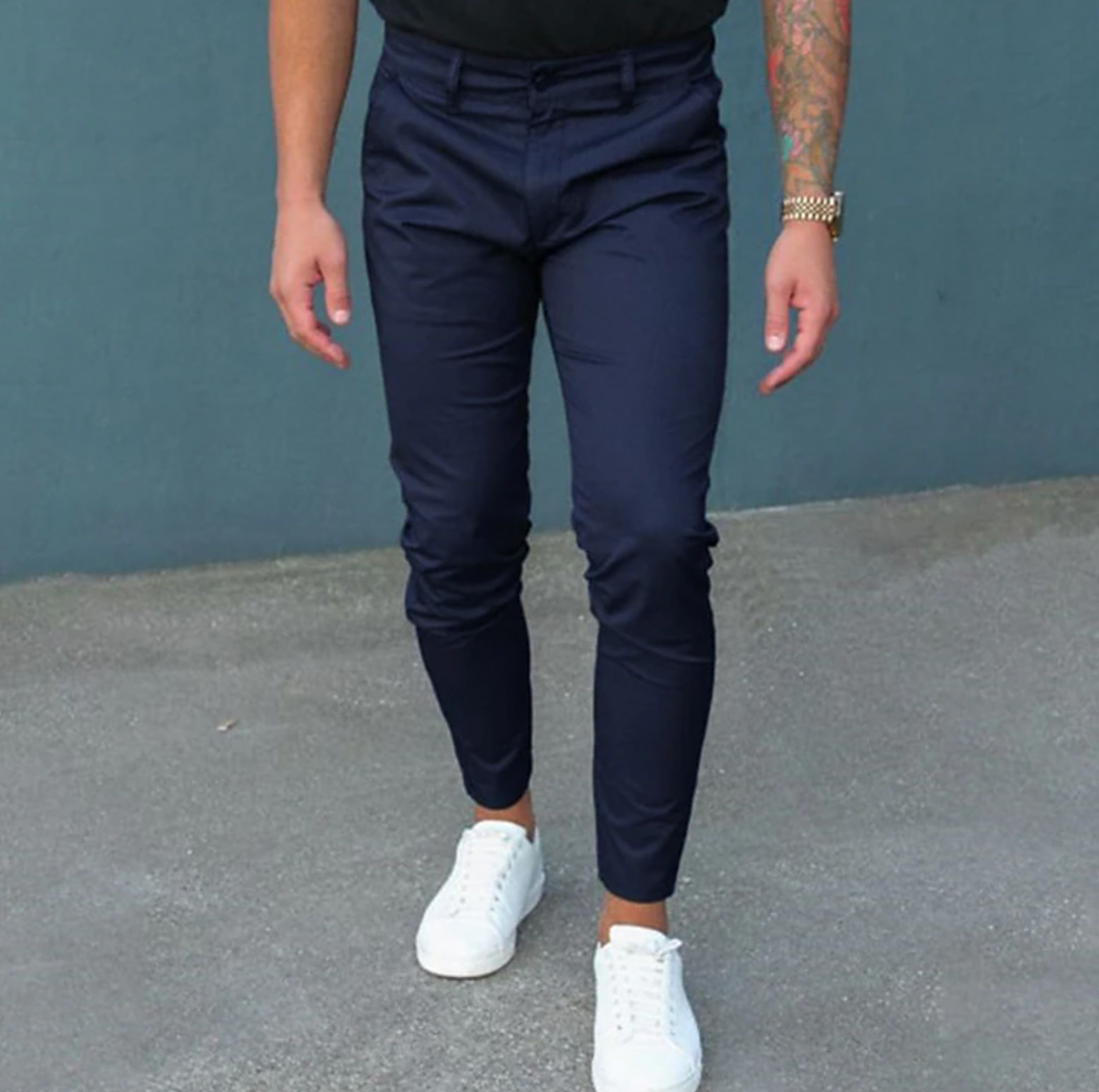 Herren Chino Hose Modernes Design Hochwertiger Stoff-4