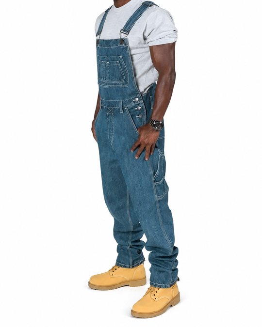 Herren Jumpsuit Mit Splice-Details Für Lässige Streetwear