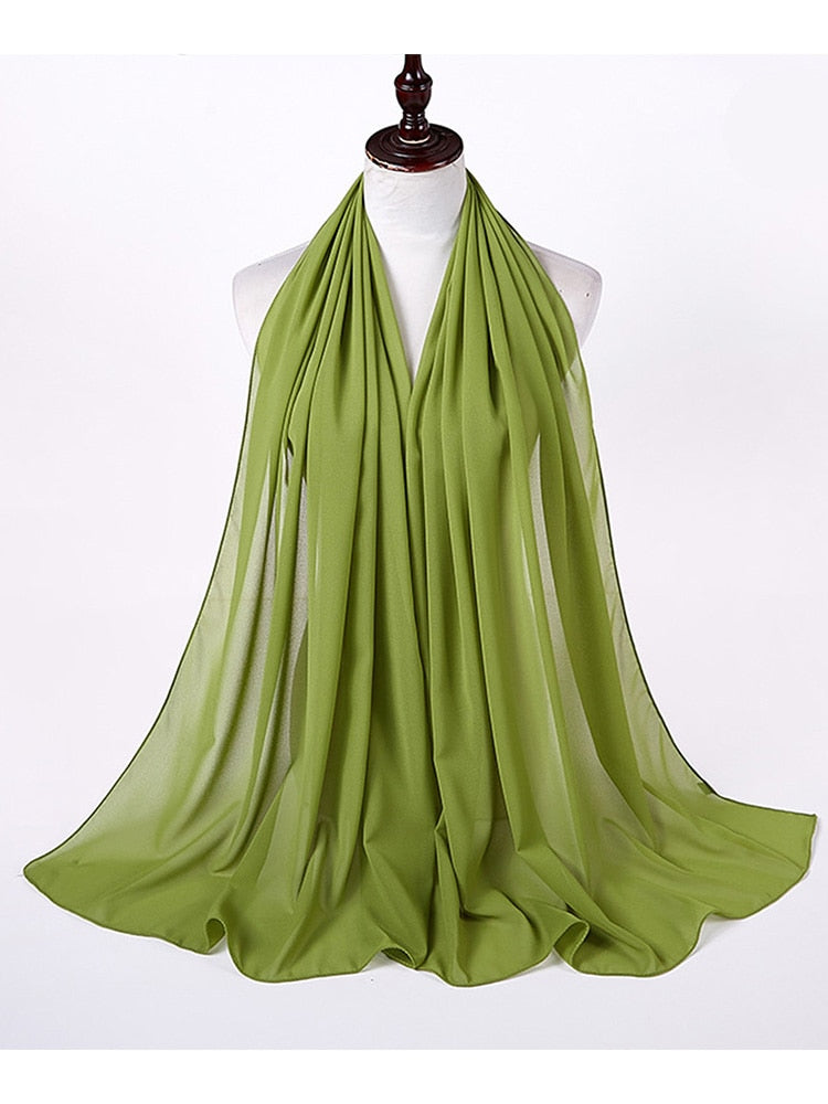 Chiffon Hijab Stirnband