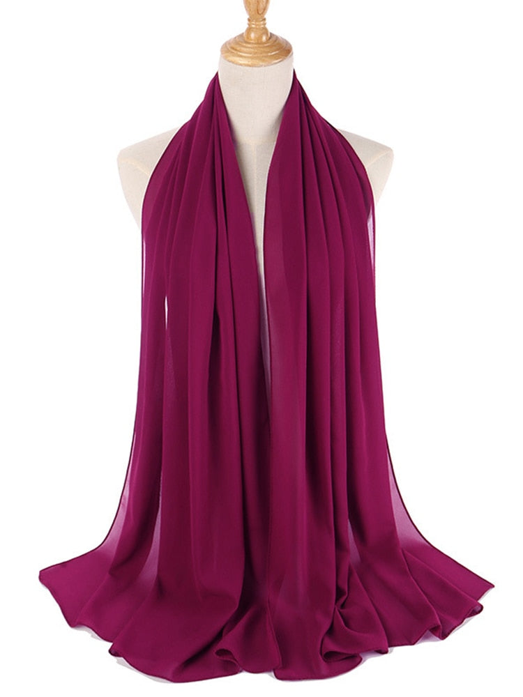 Chiffon Hijab Stirnband
