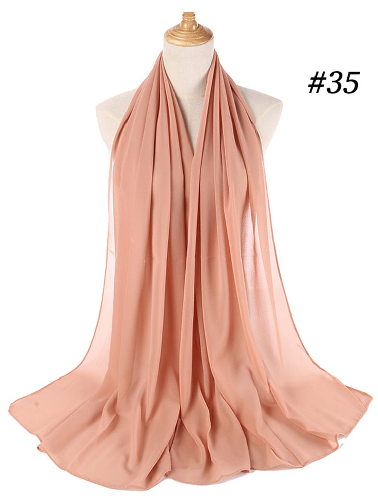Chiffon Hijab Stirnband