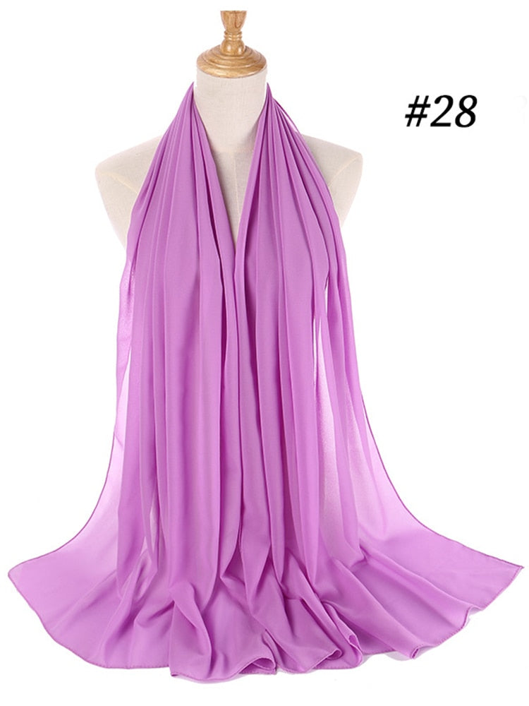 Chiffon Hijab Stirnband
